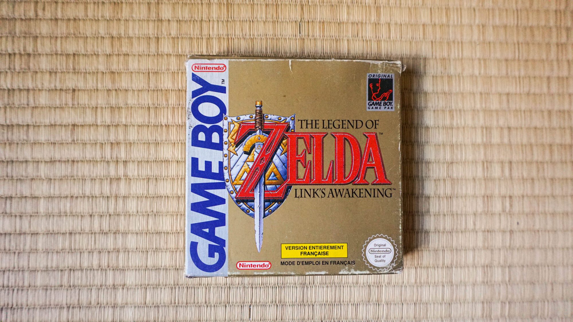 Photo du jeu The Legend of Zelda Link's Awakening sur Game Boy, vue de dessus