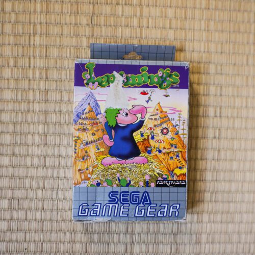 Photo du jeu Lemmings sur Game Gear, vue de dessus